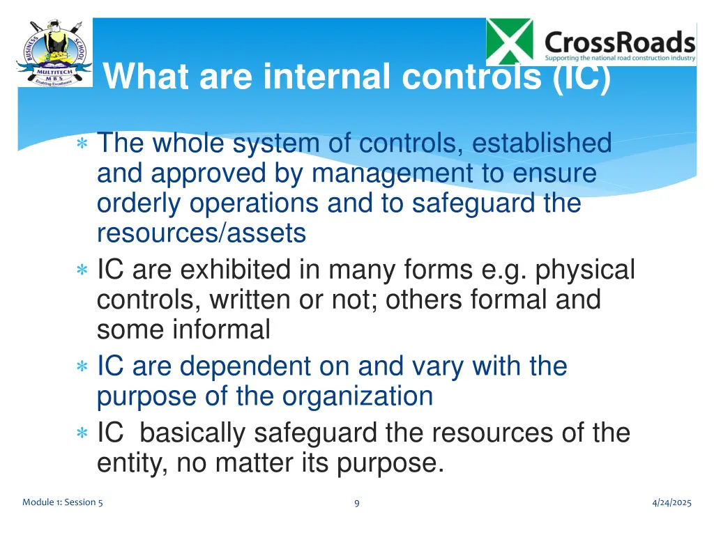 what are internal controls ic
