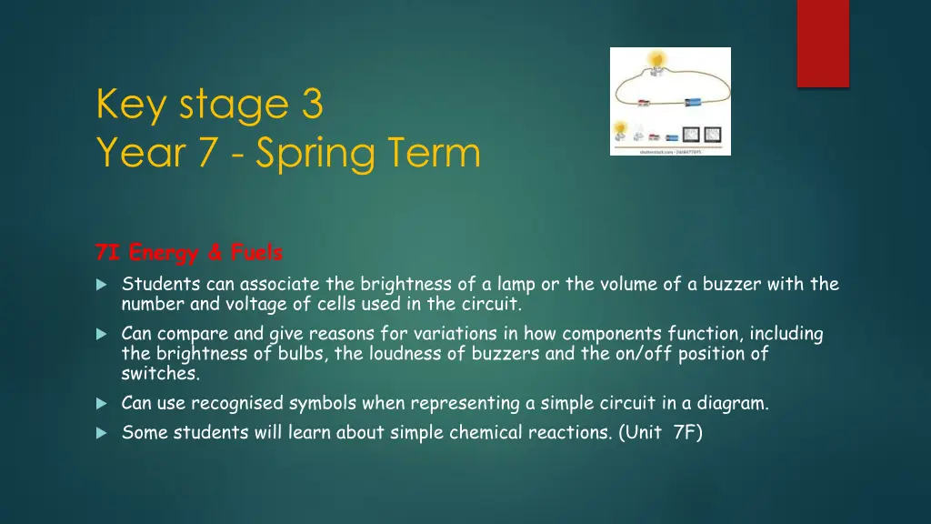key stage 3 year 7 spring term