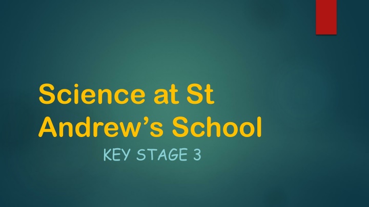 science at st andrew s school key stage 3