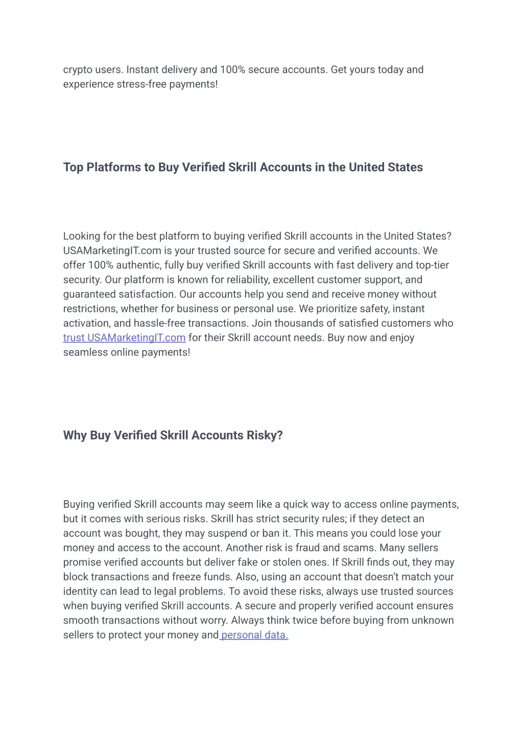 crypto users instant delivery and 100 secure