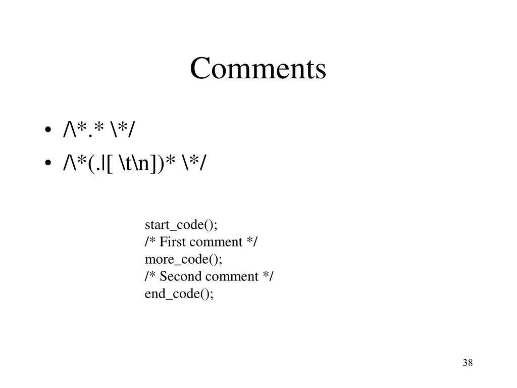 comments