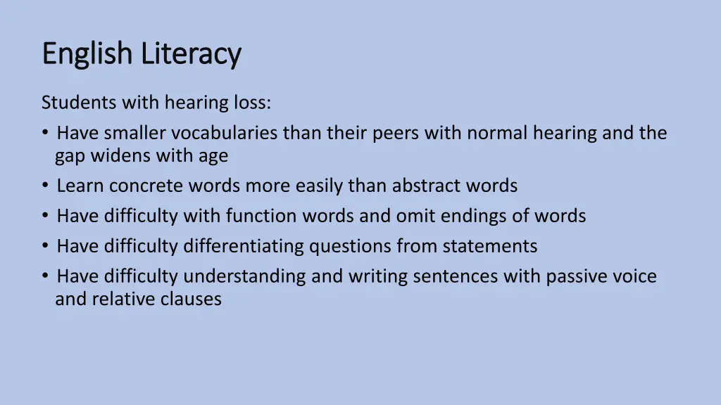 english literacy english literacy