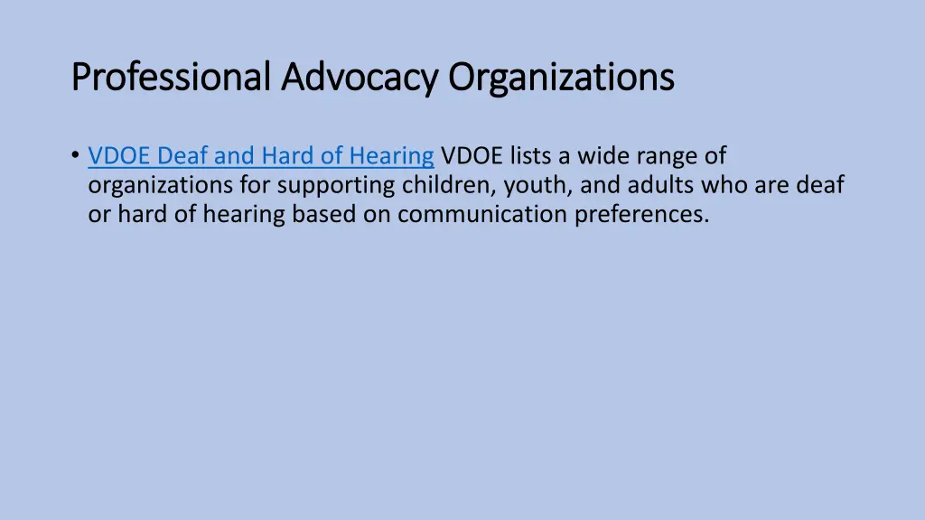 professional advocacy organizations professional