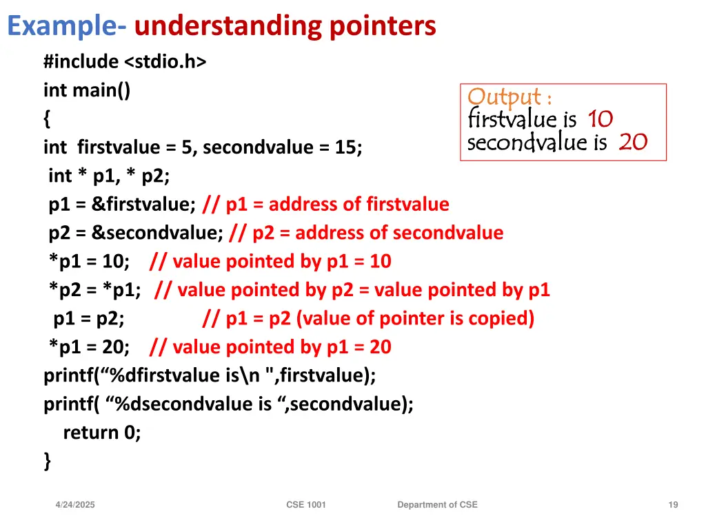 example understanding pointers include stdio