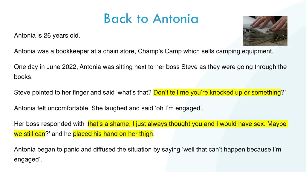 back to antonia