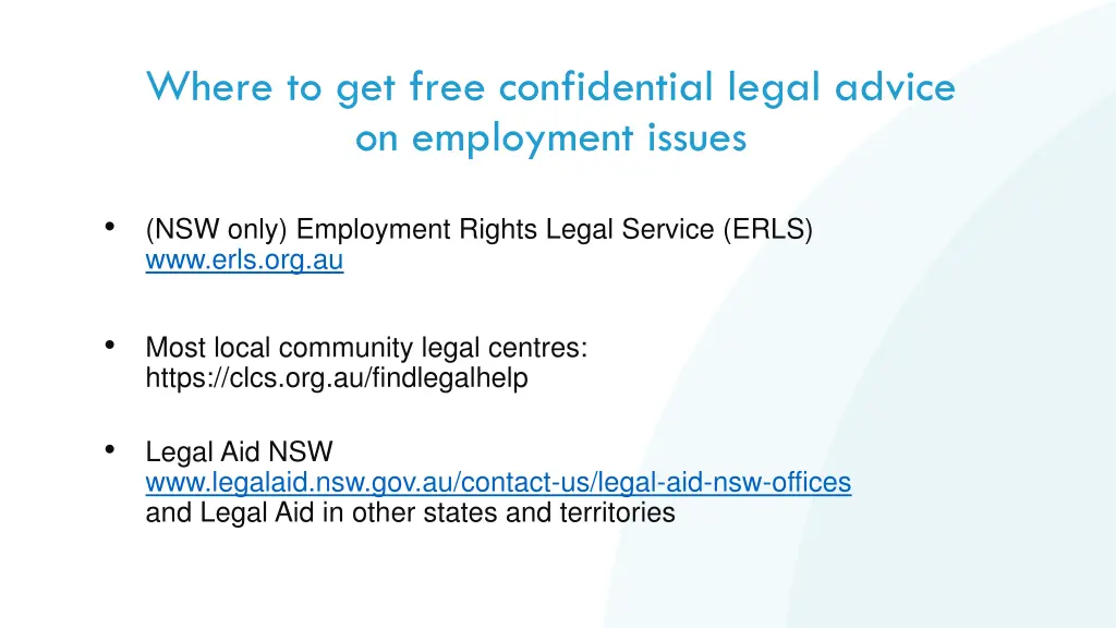 where to get free confidential legal advice