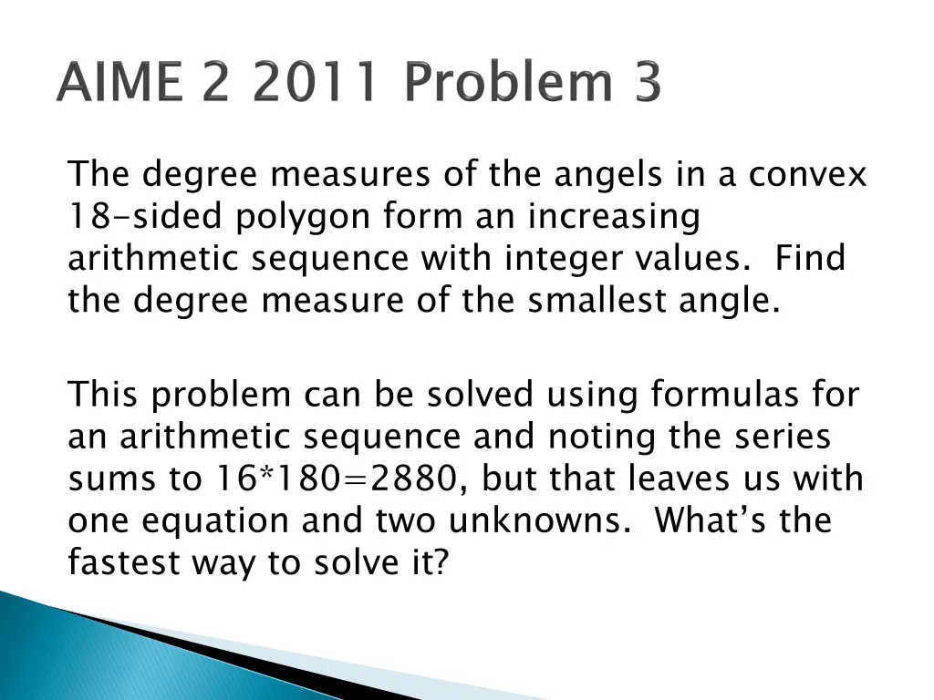 the degree measures of the angels in a convex
