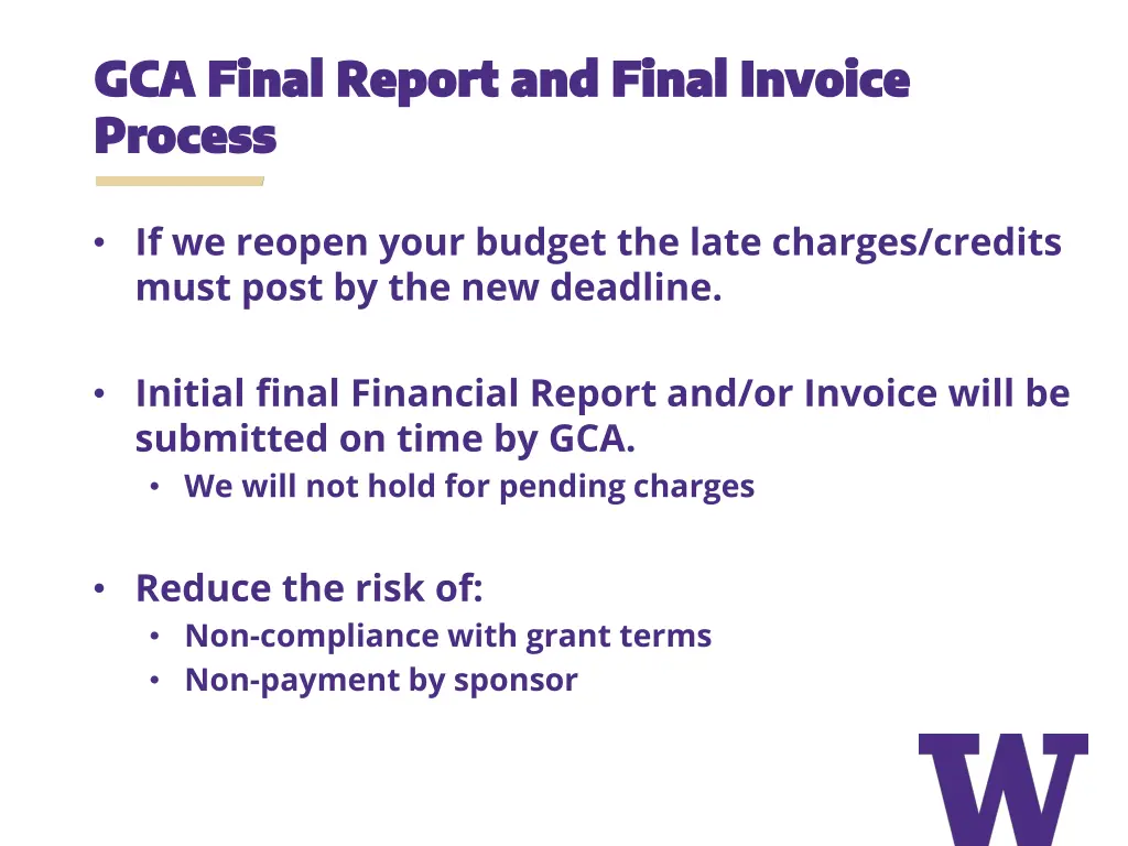 gca final report and final invoice gca final