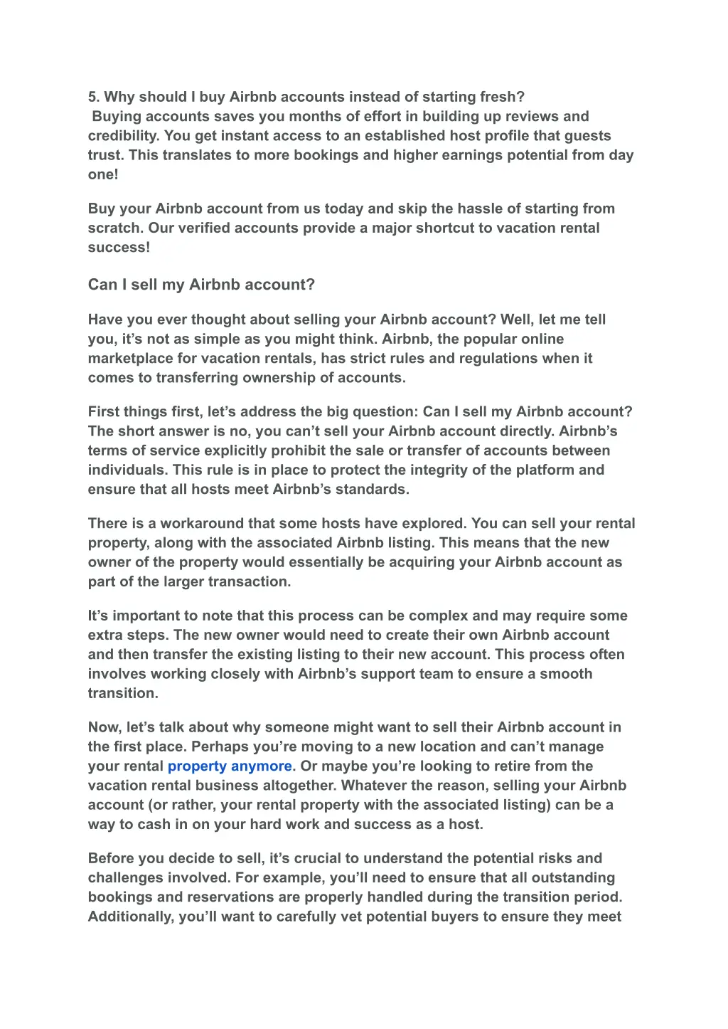 5 why should i buy airbnb accounts instead