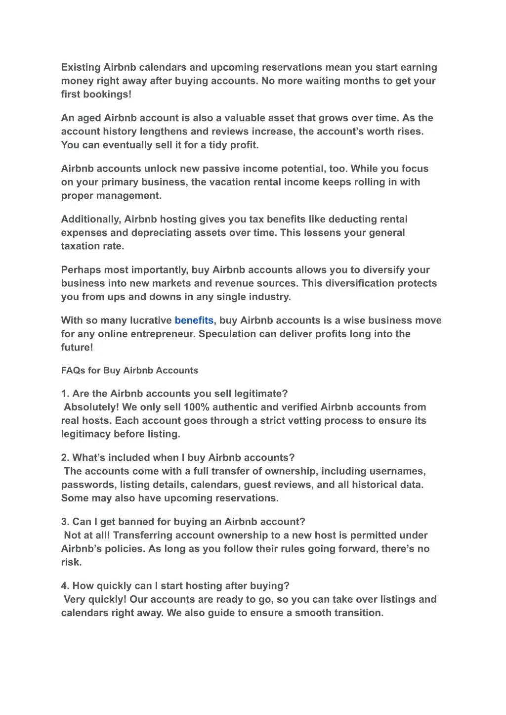 existing airbnb calendars and upcoming