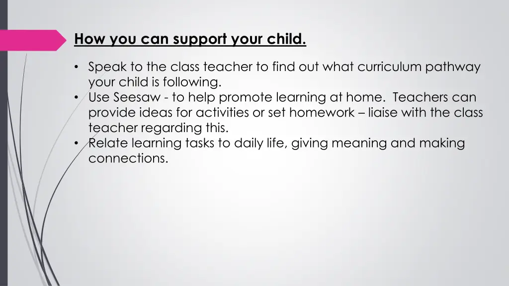 how you can support your child