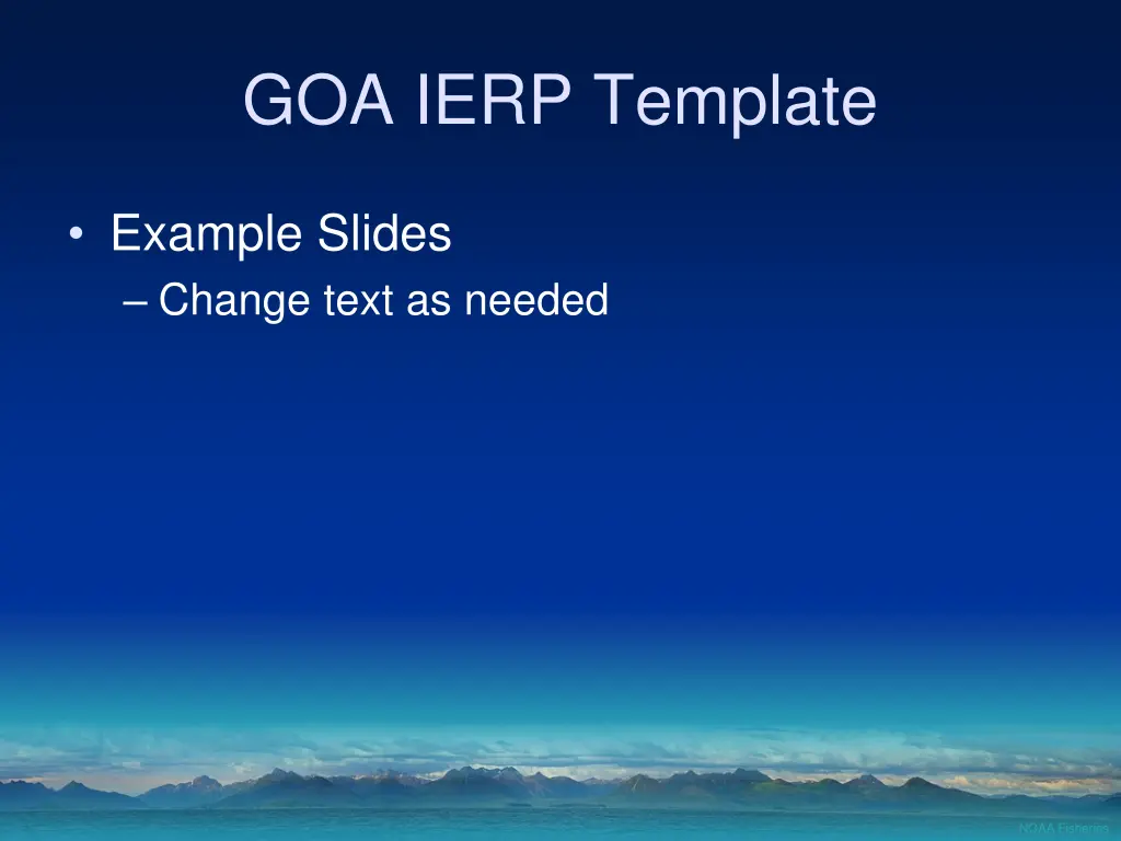 goa ierp template