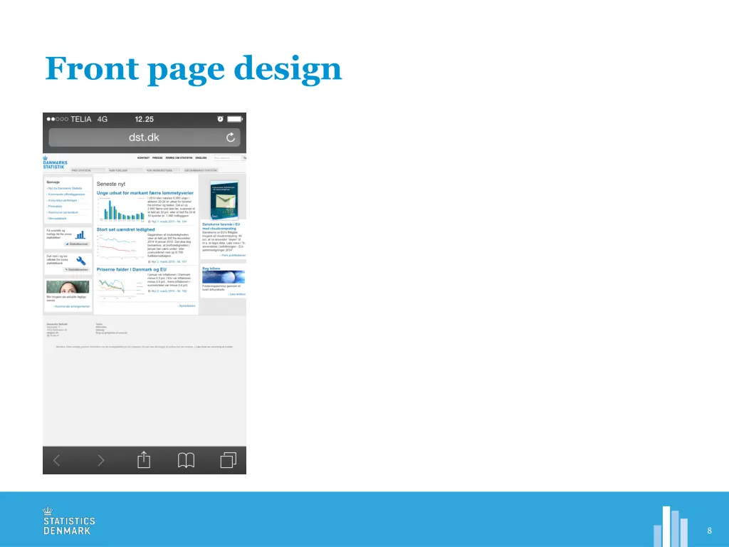 front page design