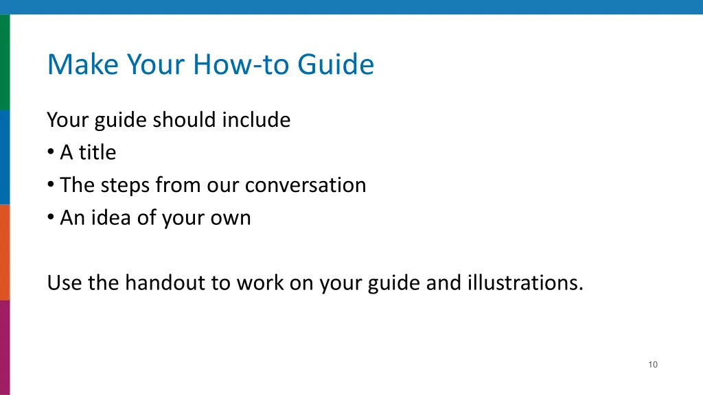 make your how to guide