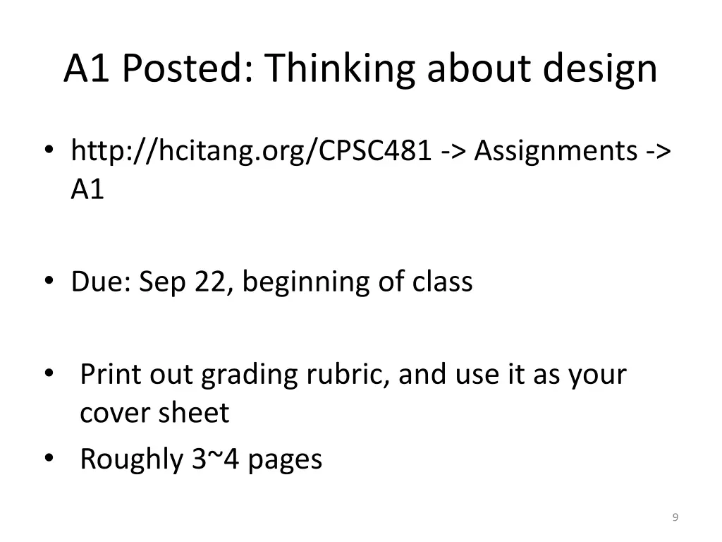 a1 posted thinking about design