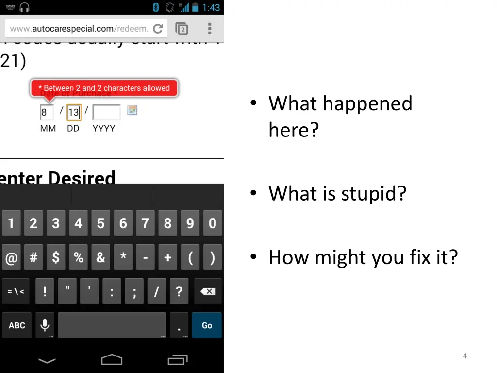 what happened here