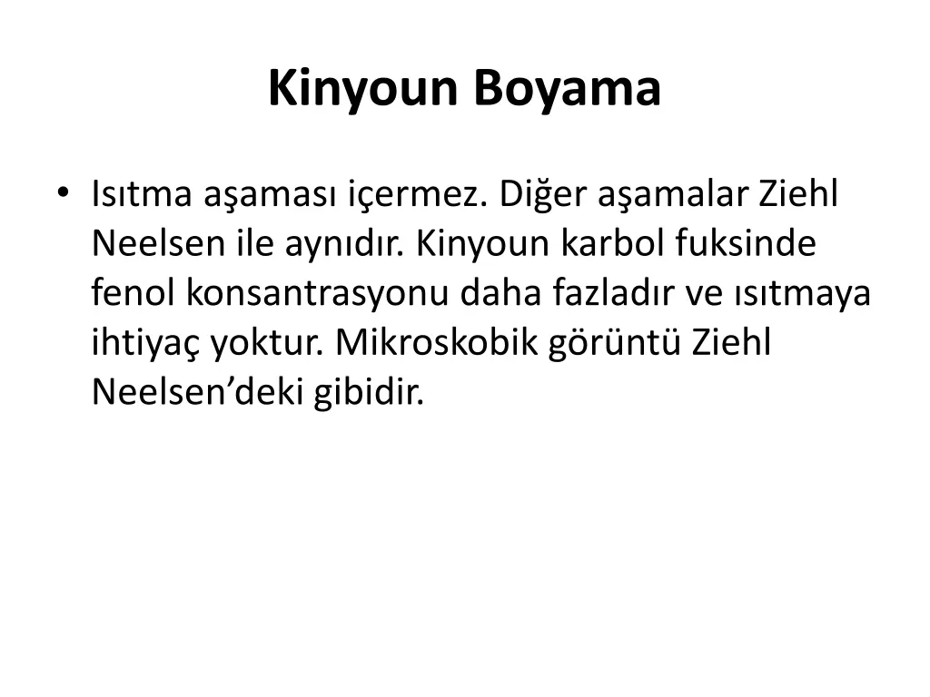 kinyoun boyama