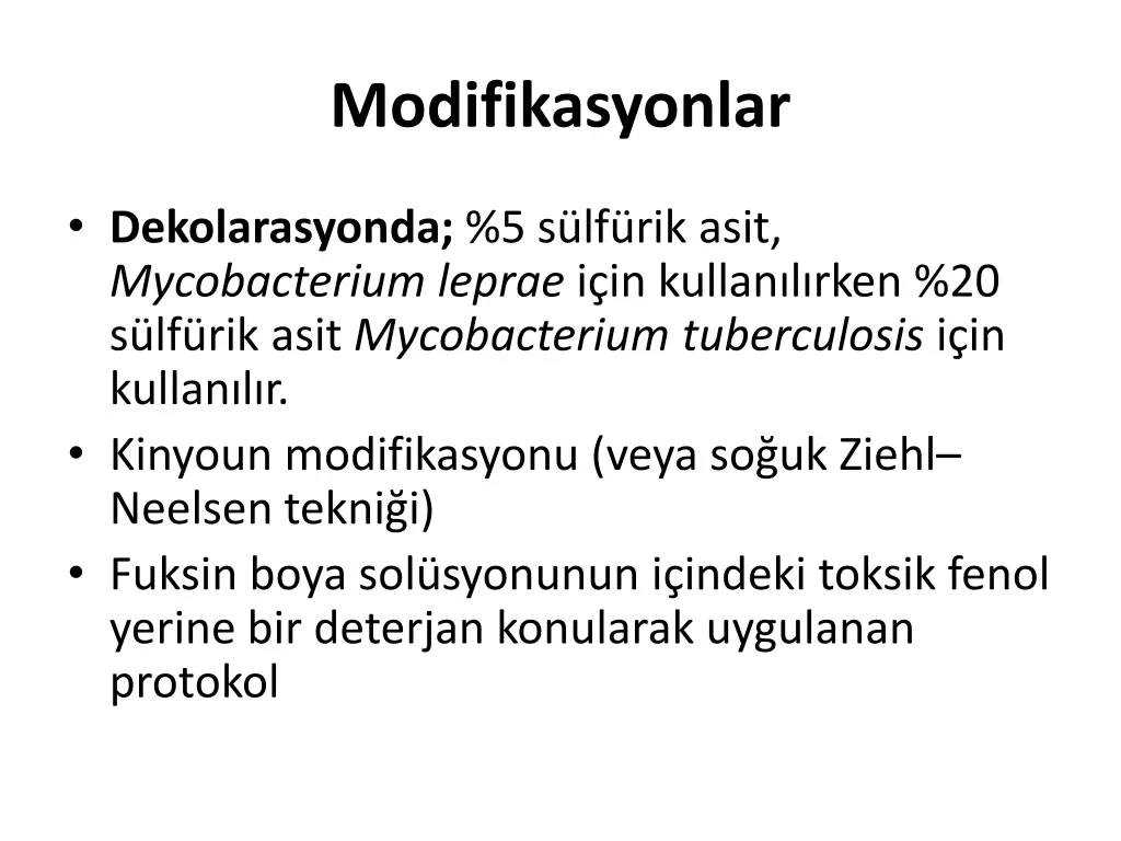 modifikasyonlar