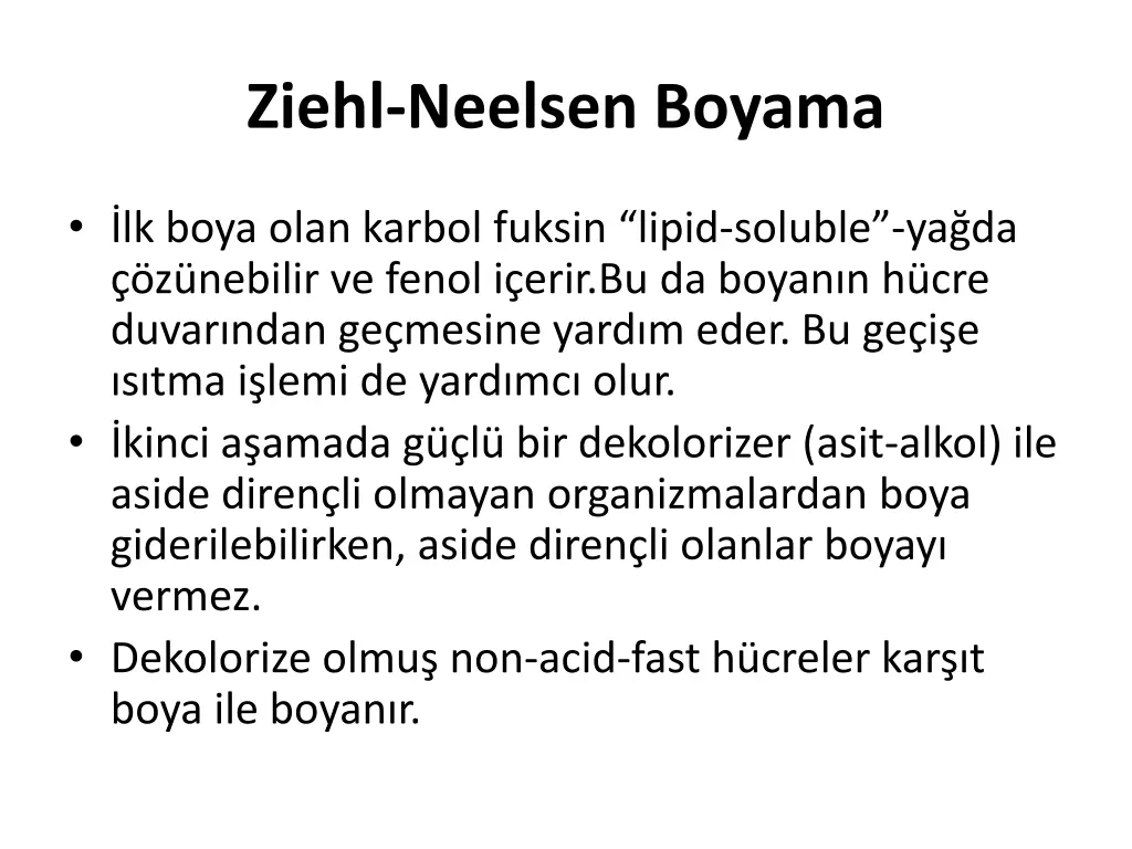 ziehl neelsen boyama 1