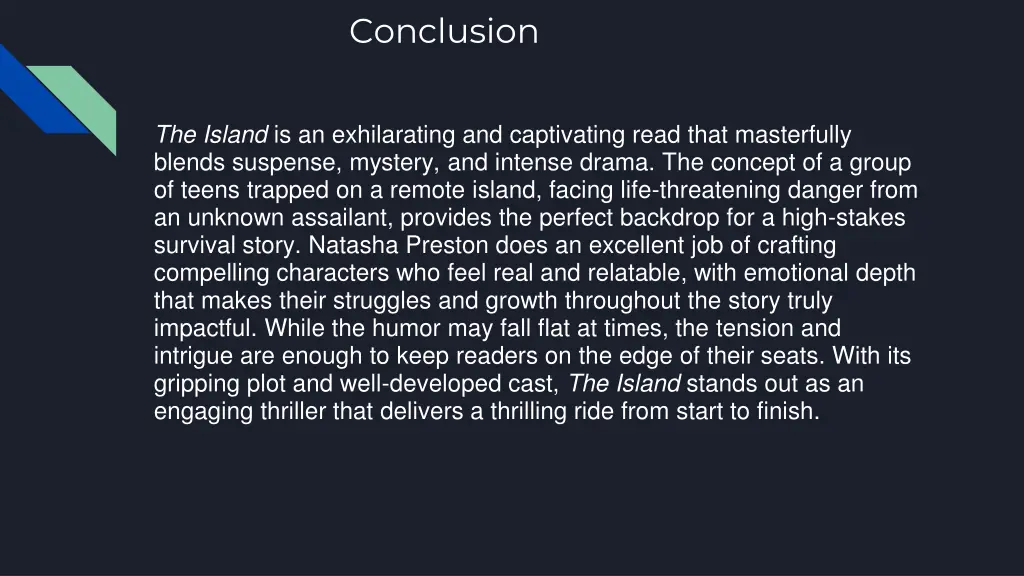 conclusion