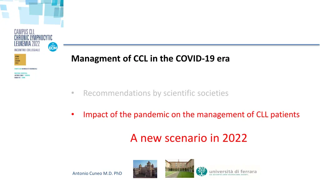 managment of ccl in the covid 19 era 2