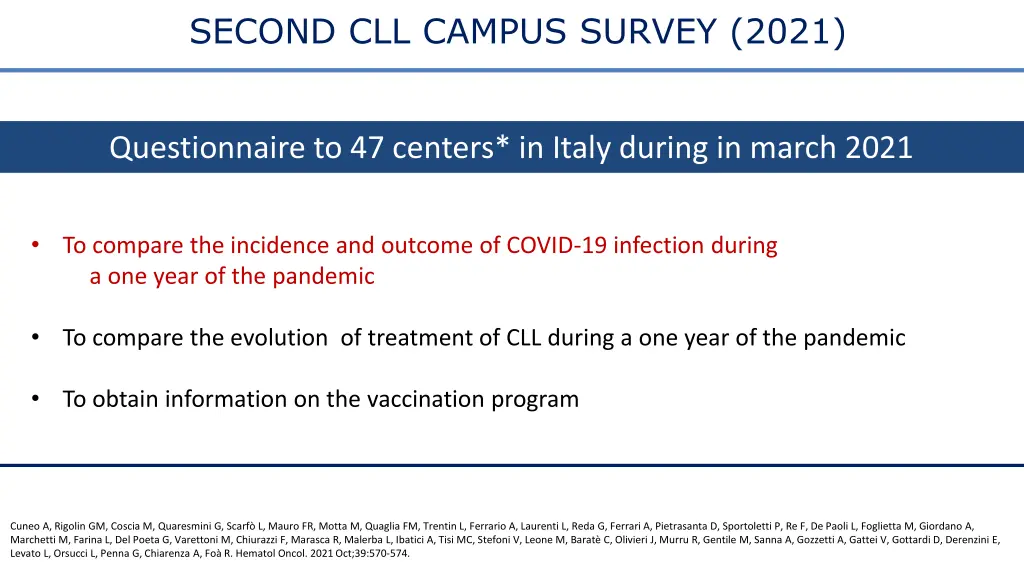second cll campus survey 2021