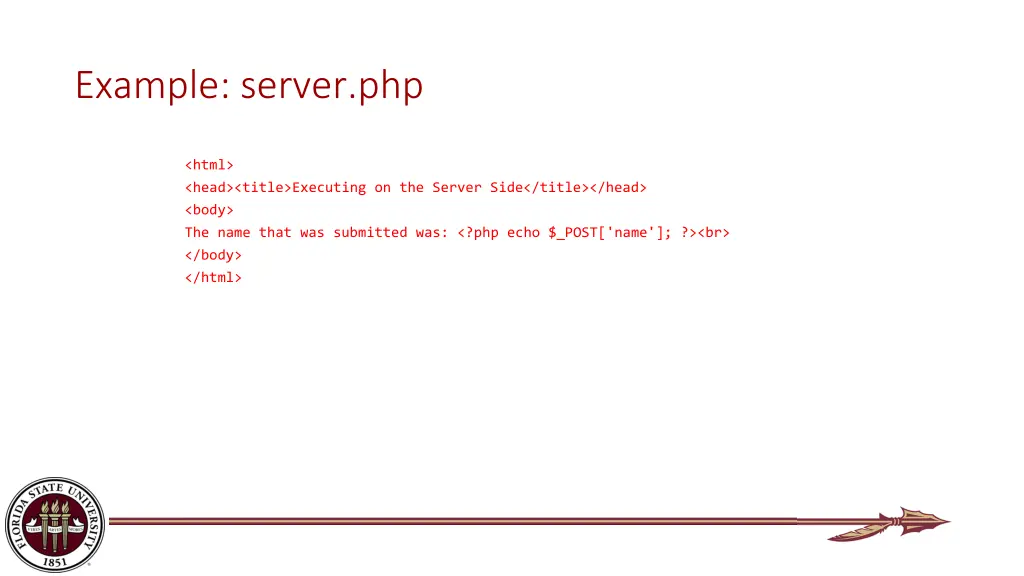 example server php
