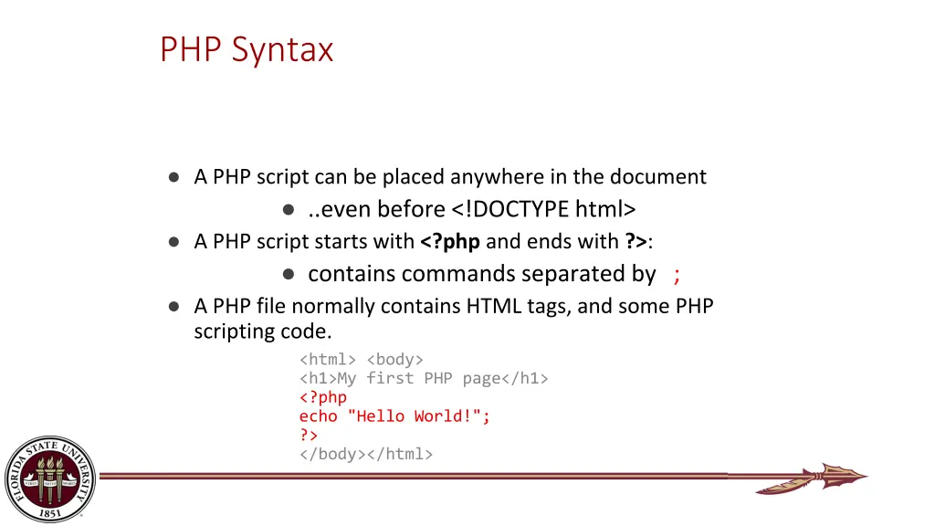 php syntax