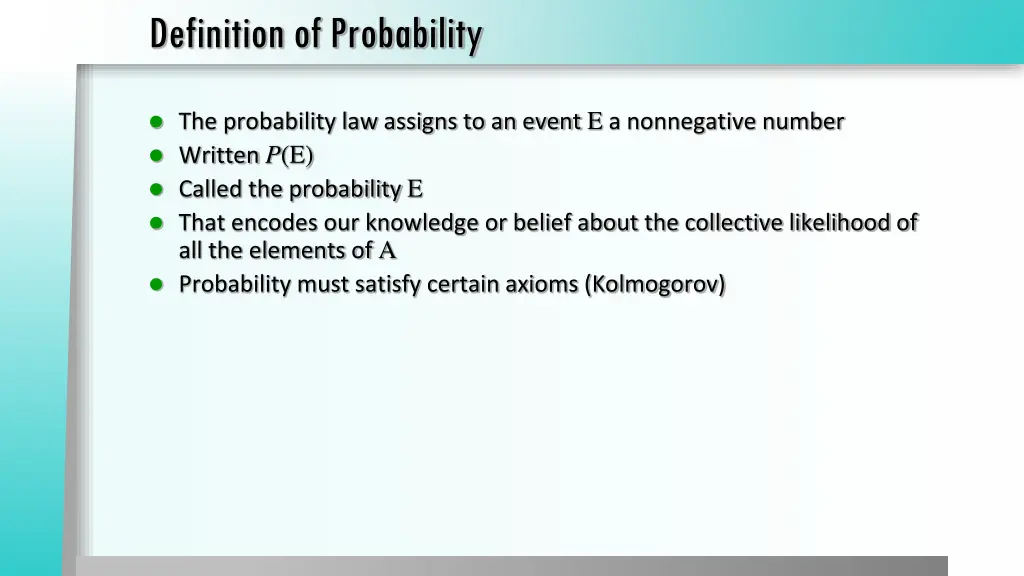definition of probability
