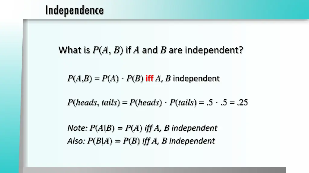 independence