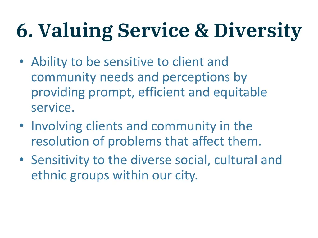 6 valuing service diversity