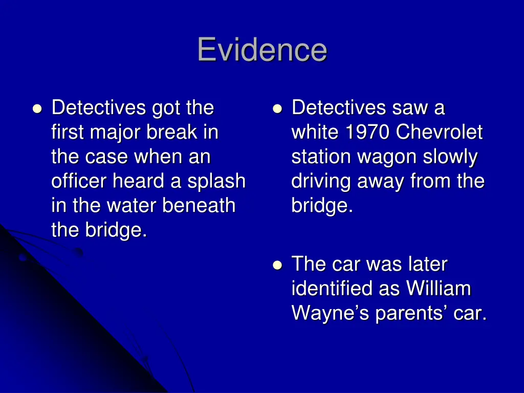 evidence 1