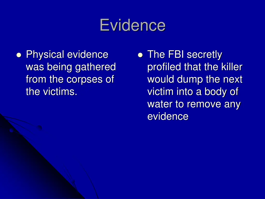 evidence