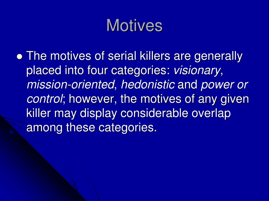 motives 1
