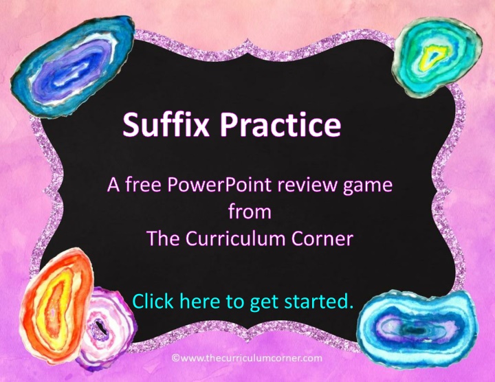 suffix practice