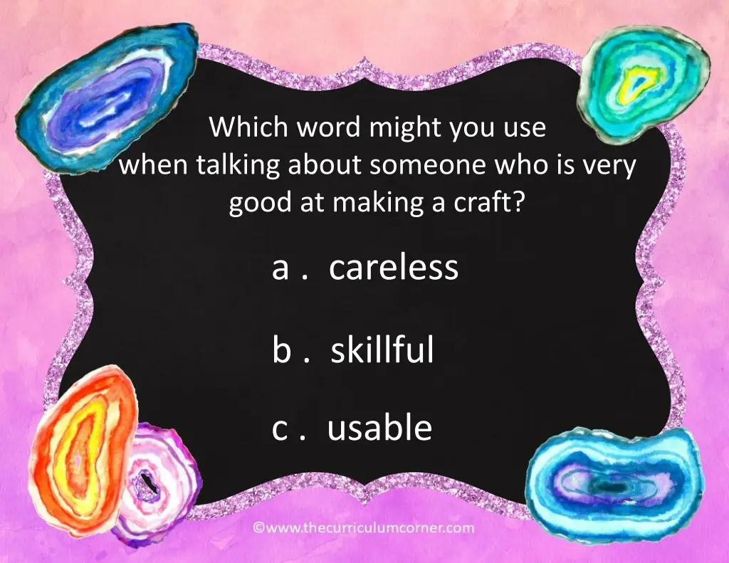 which word might you use when talking about 2