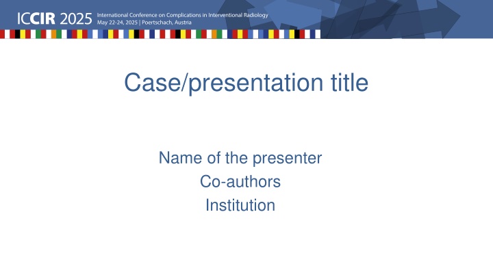 case presentation title