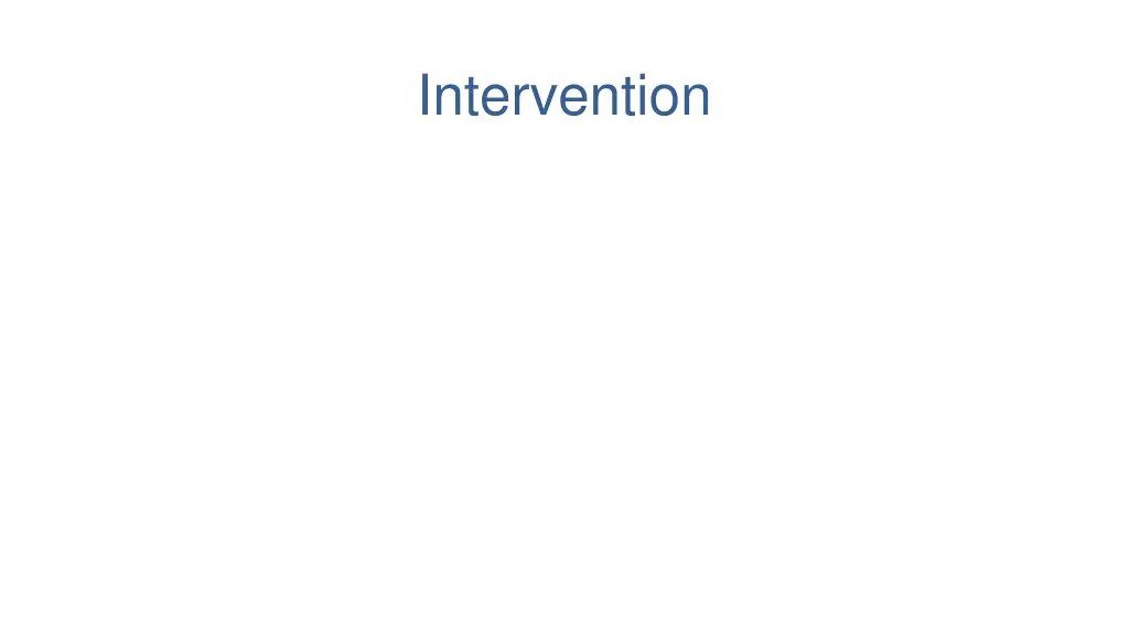 intervention