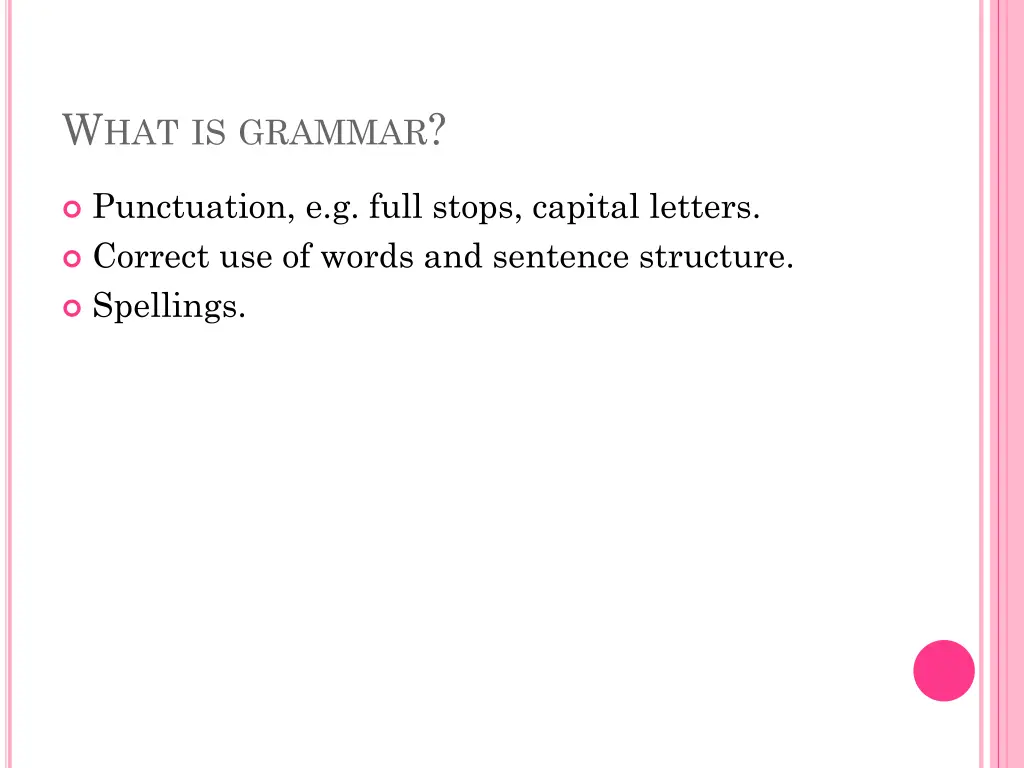 w hat is grammar
