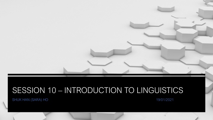 session 10 introduction to linguistics