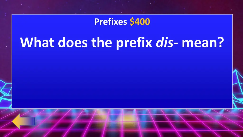 prefixes 400