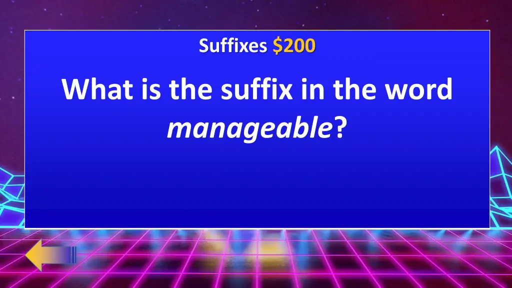 suffixes 200
