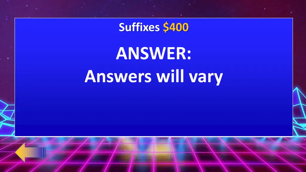 suffixes 400 1