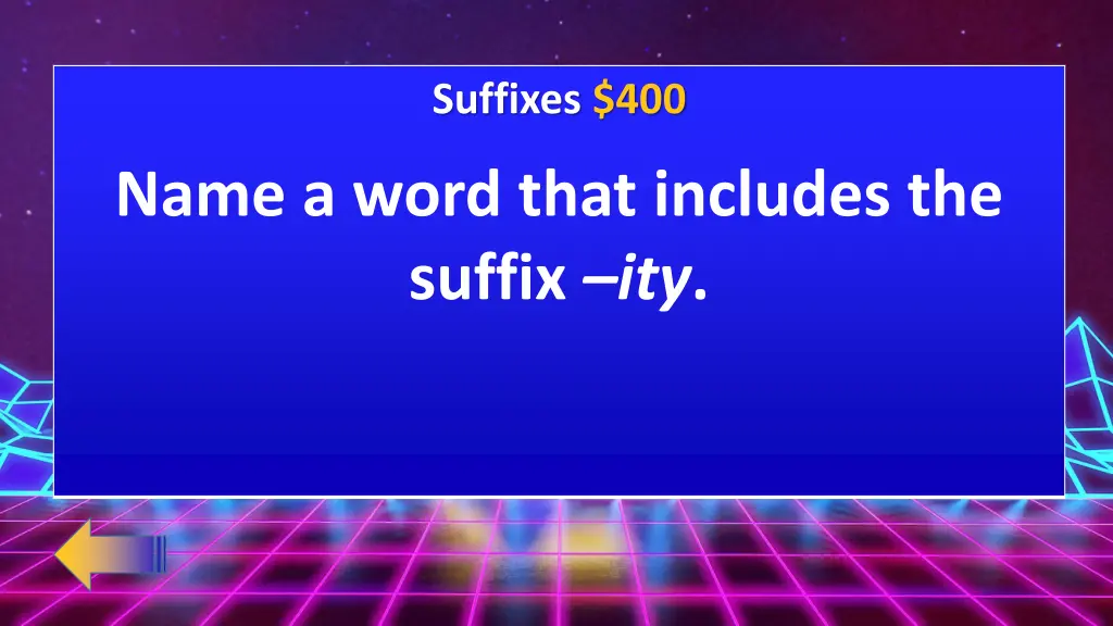 suffixes 400