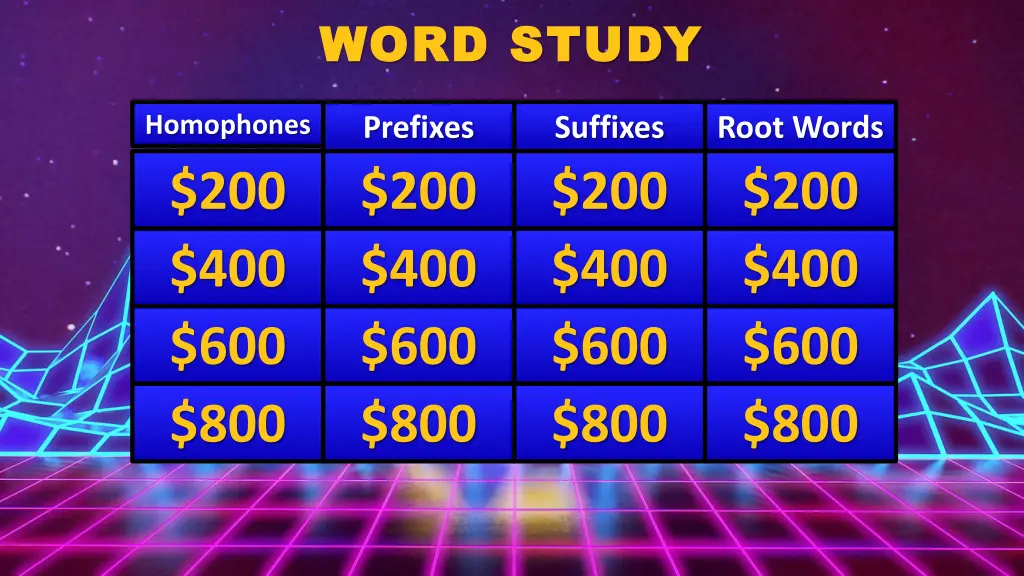 word study word study