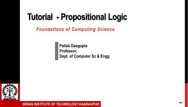 tutorial propositional logic