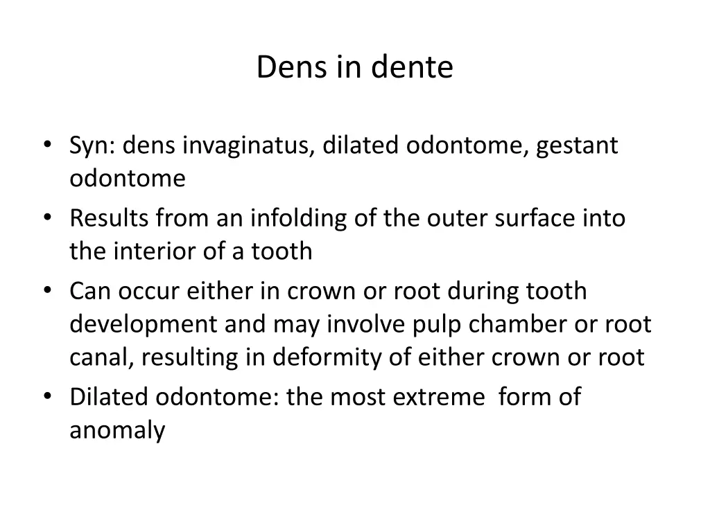dens in dente