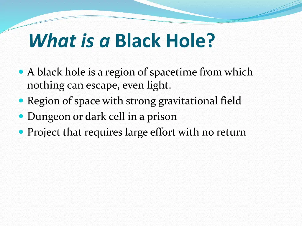 what is a black hole