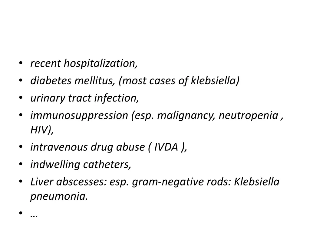recent hospitalization diabetes mellitus most
