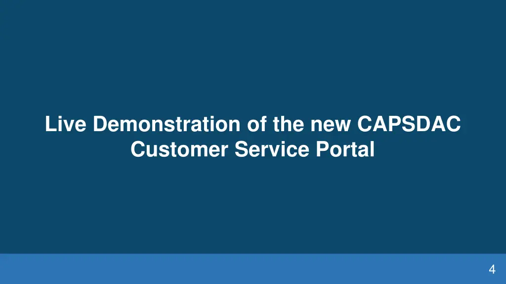 live demonstration of the new capsdac customer